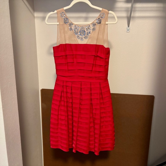 BCBGMaxAzria Red Marina Dress - Picture 2 of 8